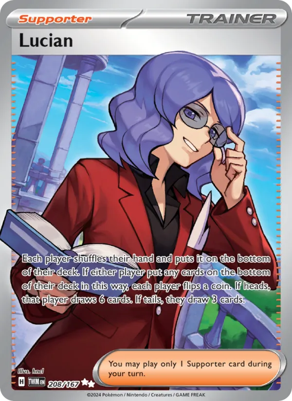 Lucian — Twilight Masquerade #208 (Pokémon TCG card)
