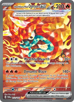 Hearthflame Mask Ogerpon ex (Twilight Masquerade #212)