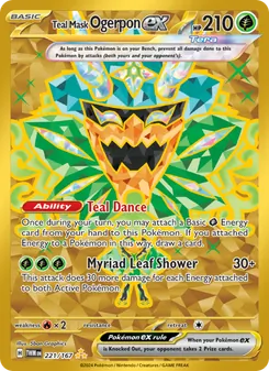 Teal Mask Ogerpon ex (Twilight Masquerade #221)