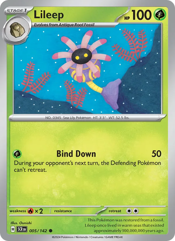 Lileep — Stellar Crown #005 (Pokémon TCG card)