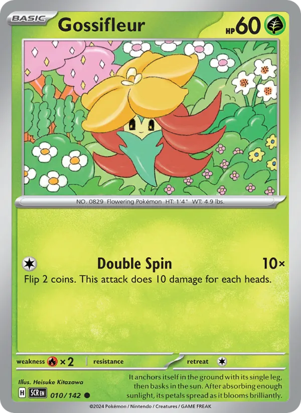 Gossifleur — Stellar Crown #010 (Pokémon TCG card)