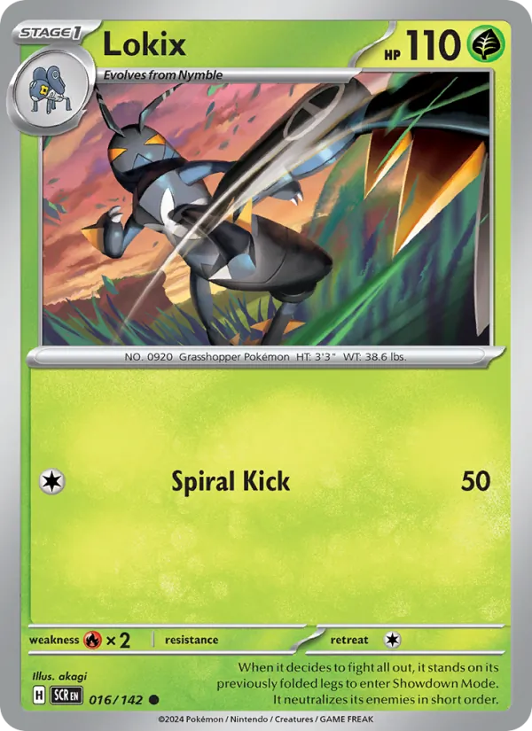 Lokix — Stellar Crown #016 (Pokémon TCG card)