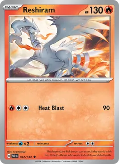 Reshiram (Stellar Crown #022)