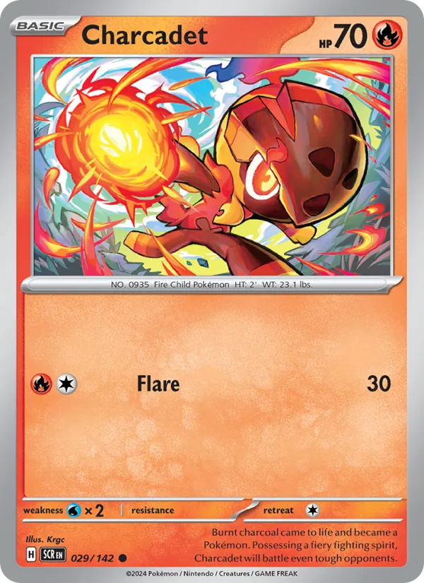 Charcadet — Stellar Crown #029 (Pokémon TCG card)