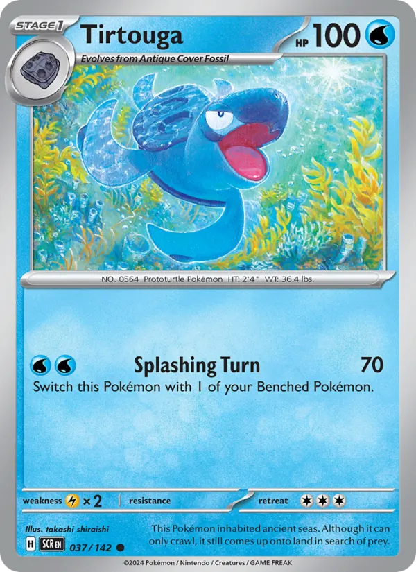 Tirtouga — Stellar Crown #037 (Pokémon TCG card)