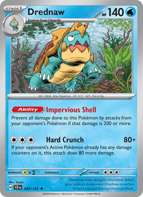 Drednaw — Stellar Crown #044 (Pokémon TCG card)