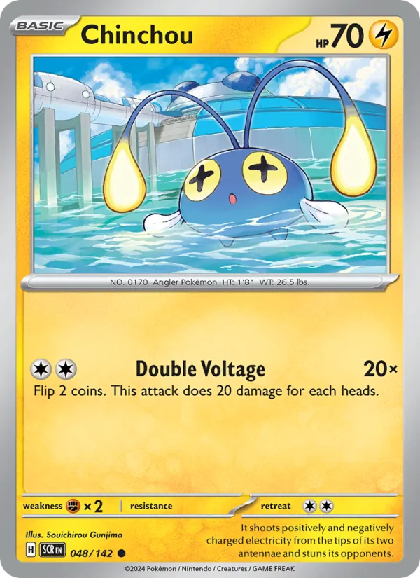 Chinchou — Stellar Crown #048 (Pokémon TCG card)