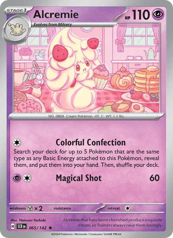 Alcremie — Stellar Crown #065 (Pokémon TCG card)