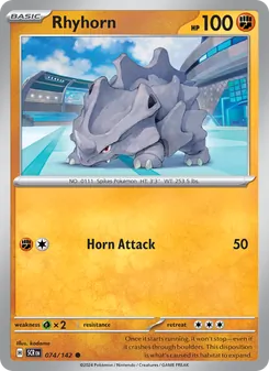 Rhyhorn (Stellar Crown #074)