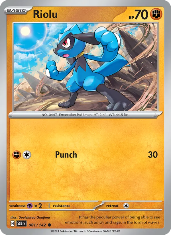 Riolu — Stellar Crown #081 (Pokémon TCG card)