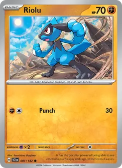 Riolu (Stellar Crown #081)