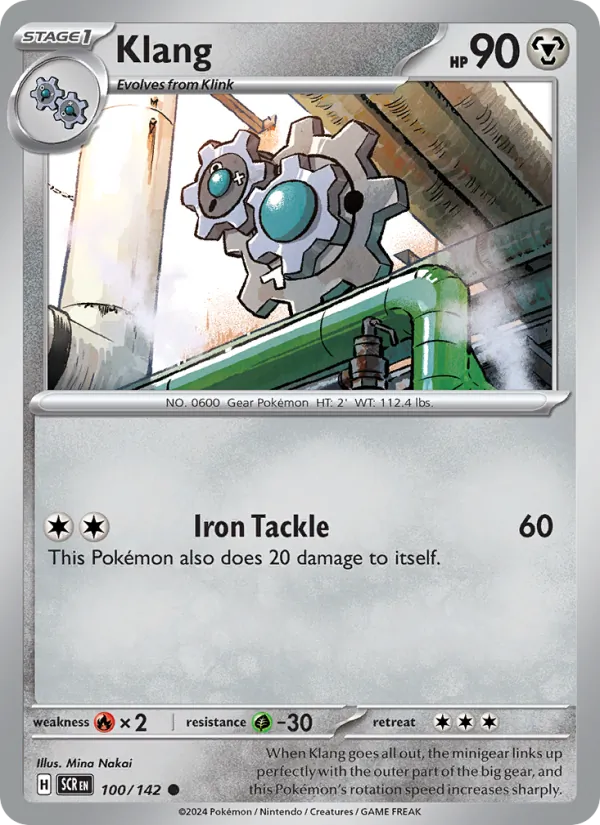 Klang — Stellar Crown #100 (Pokémon TCG card)
