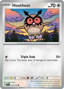 Hoothoot (Stellar Crown #114)
