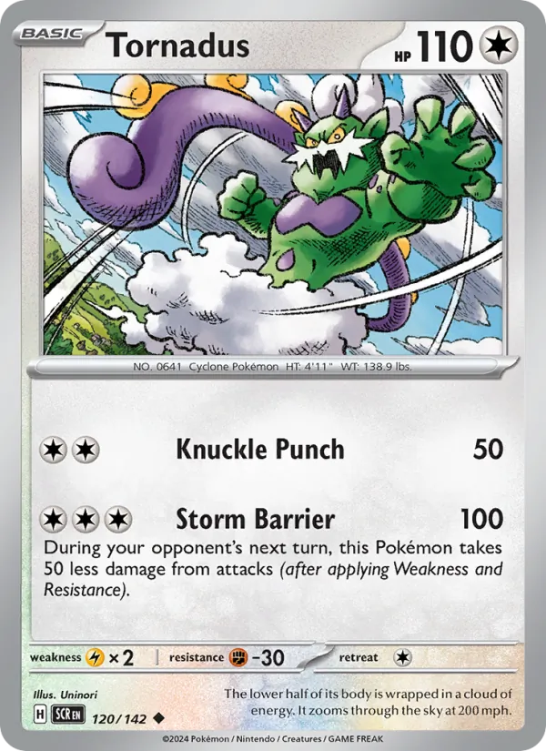 Tornadus — Stellar Crown #120 (Pokémon TCG card)