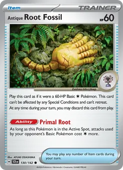 Antique Root Fossil (Stellar Crown #130)
