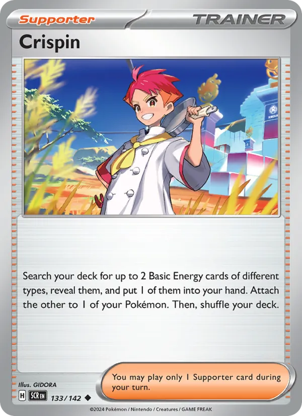 Crispin — Stellar Crown #133 (Pokémon TCG card)