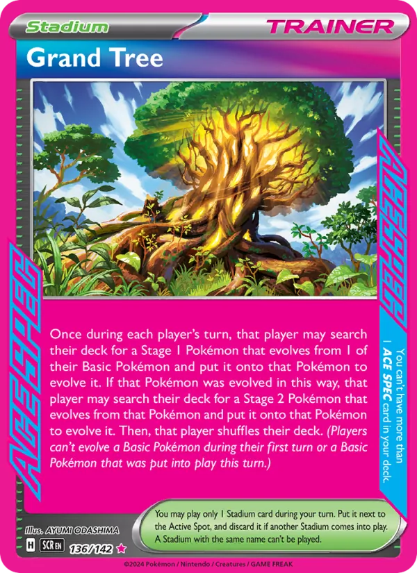 Grand Tree — Stellar Crown #136 (Pokémon TCG card)