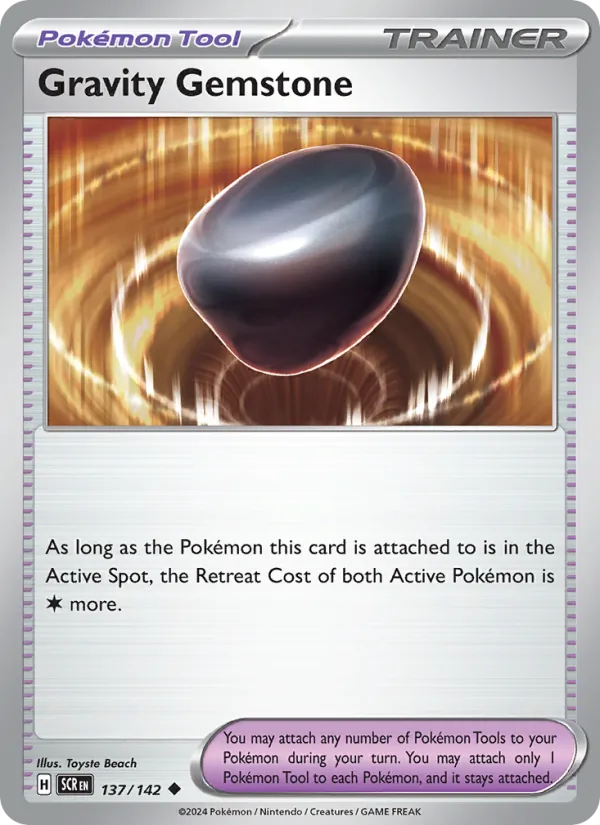 Gravity Gemstone — Stellar Crown #137 (Pokémon TCG card)