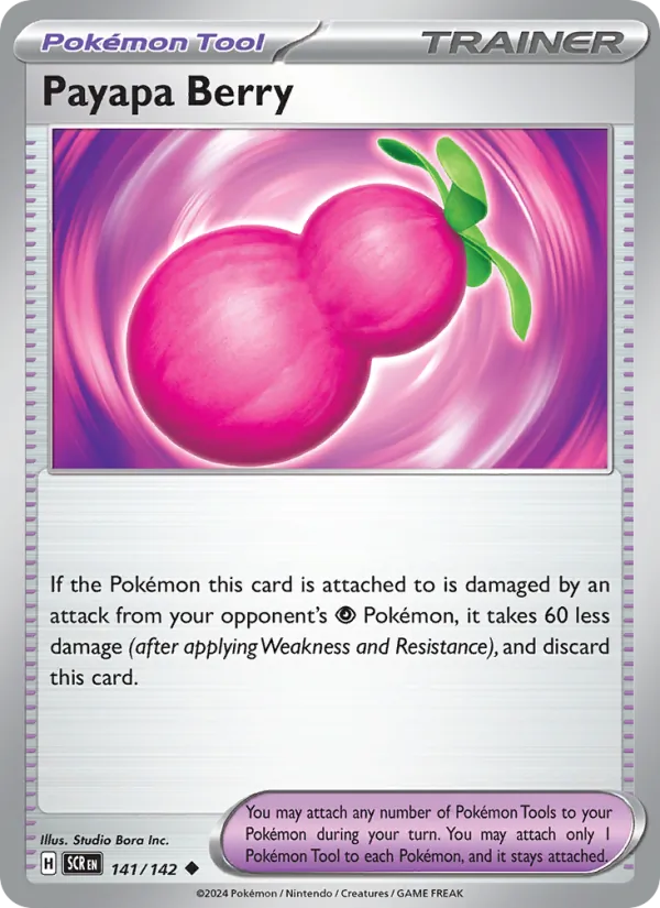 Payapa Berry — Stellar Crown #141 (Pokémon TCG card)