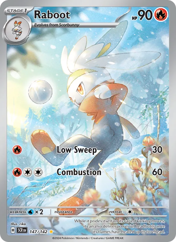Raboot — Stellar Crown #147 (Pokémon TCG card)