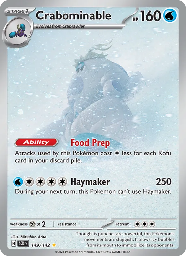Crabominable — Stellar Crown #149 (Pokémon TCG card)