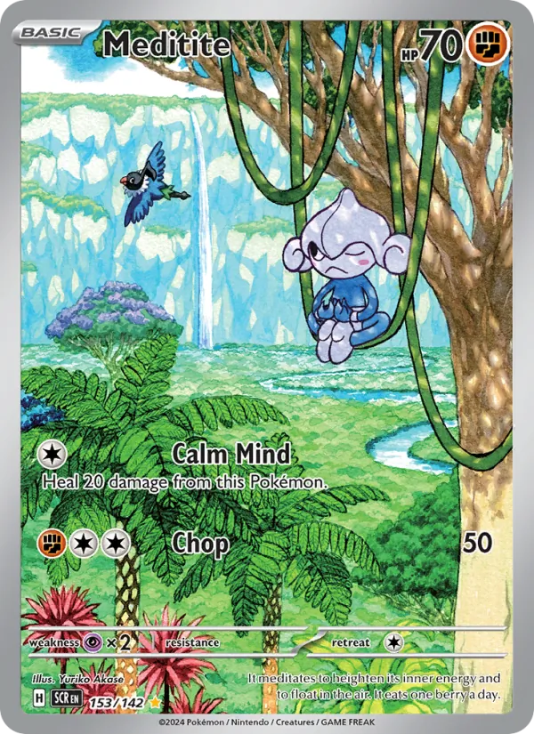 Meditite — Stellar Crown #153 (Pokémon TCG card)