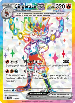 Cinderace ex (Stellar Crown #157)