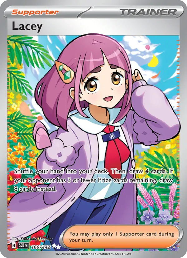 Lacey — Stellar Crown #166 (Pokémon TCG card)