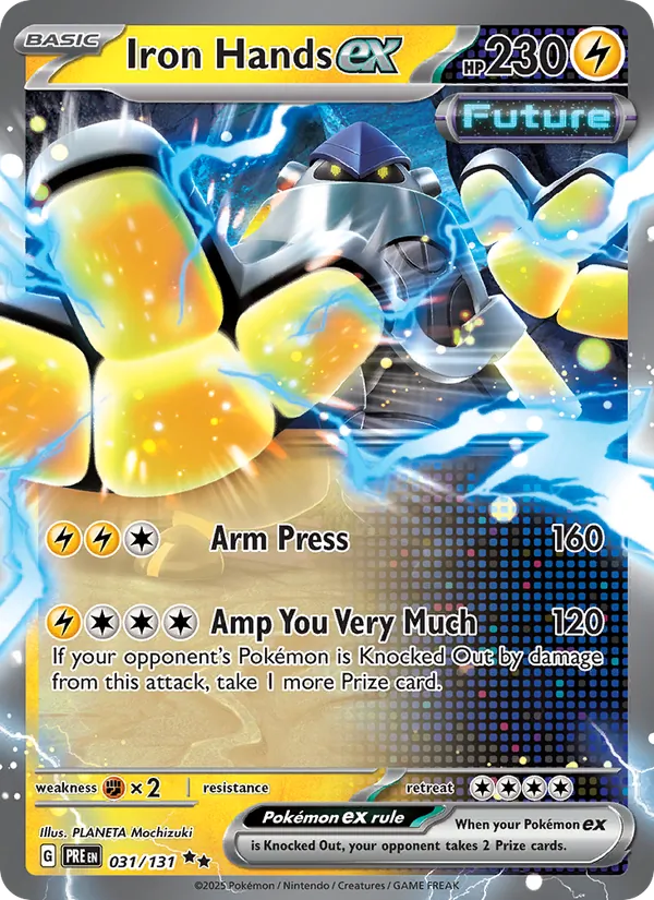 Iron Hands ex — Prismatic Evolutions #031 (Pokémon TCG card)