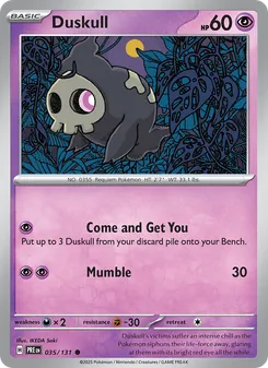 Duskull (Prismatic Evolutions #035)
