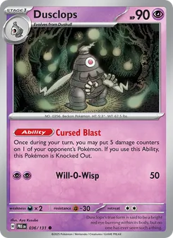 Dusclops (Prismatic Evolutions #036)