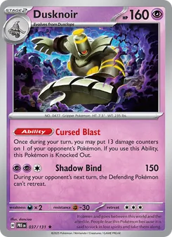 Dusknoir (Prismatic Evolutions #037)