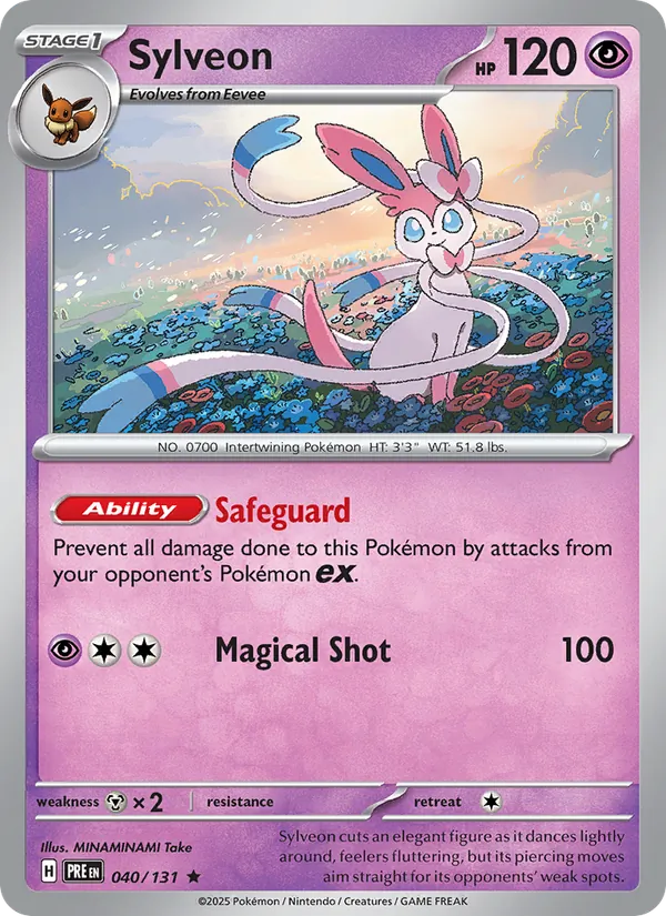 Sylveon — Prismatic Evolutions #040 (Pokémon TCG card)