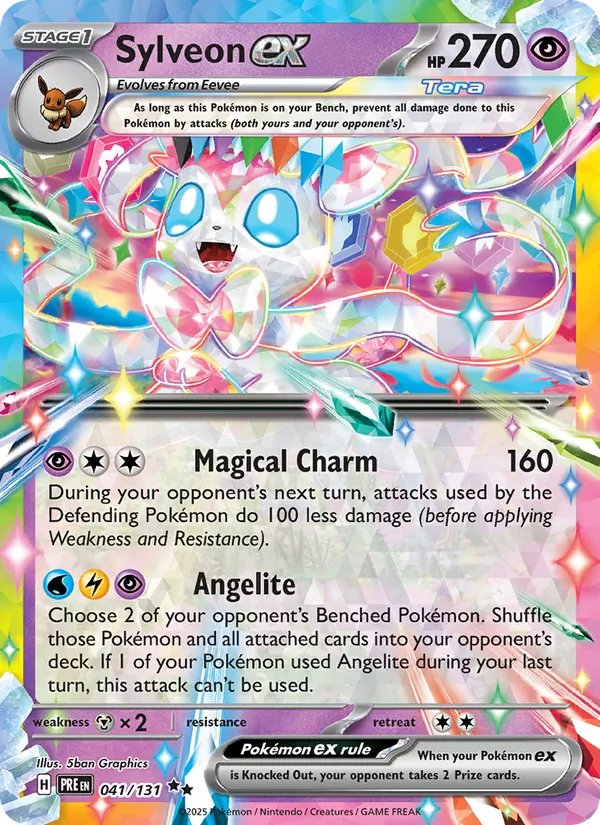 Sylveon ex — Prismatic Evolutions #041 (Pokémon TCG card)