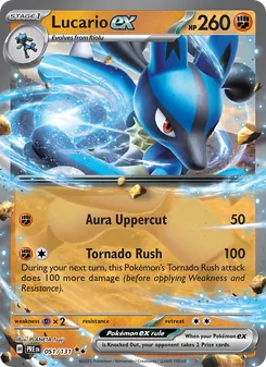 Lucario ex (Prismatic Evolutions #051)
