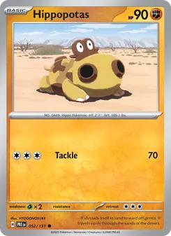 Hippopotas (Prismatic Evolutions #052)