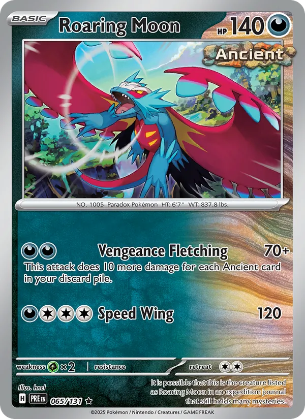 Roaring Moon — Prismatic Evolutions #065 (Pokémon TCG card)