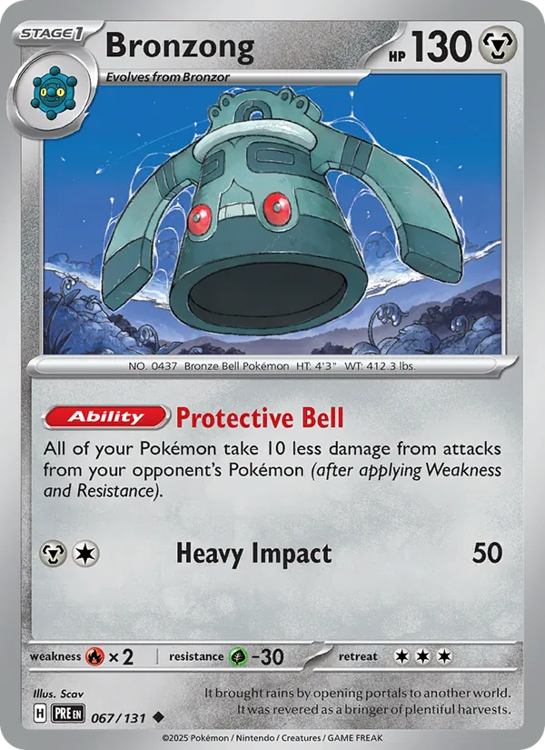 Bronzong — Prismatic Evolutions #067 (Pokémon TCG card)