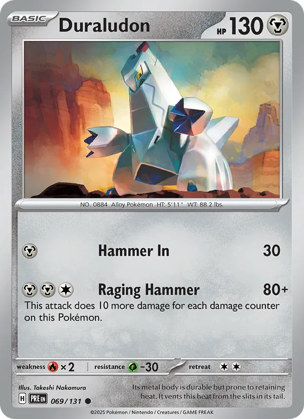 Duraludon — Prismatic Evolutions #069 (Pokémon TCG card)