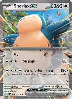Snorlax ex (Prismatic Evolutions #076)