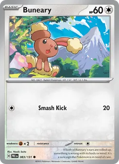 Buneary (Prismatic Evolutions #083)