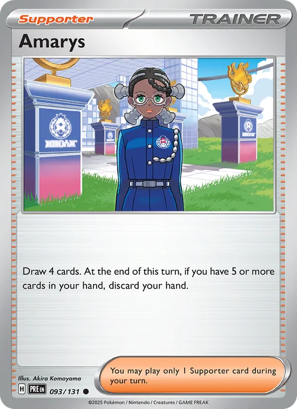 Amarys — Prismatic Evolutions #093 (Pokémon TCG card)