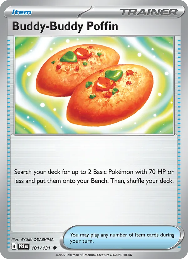 Buddy-Buddy Poffin — Prismatic Evolutions #101 (Pokémon TCG card)