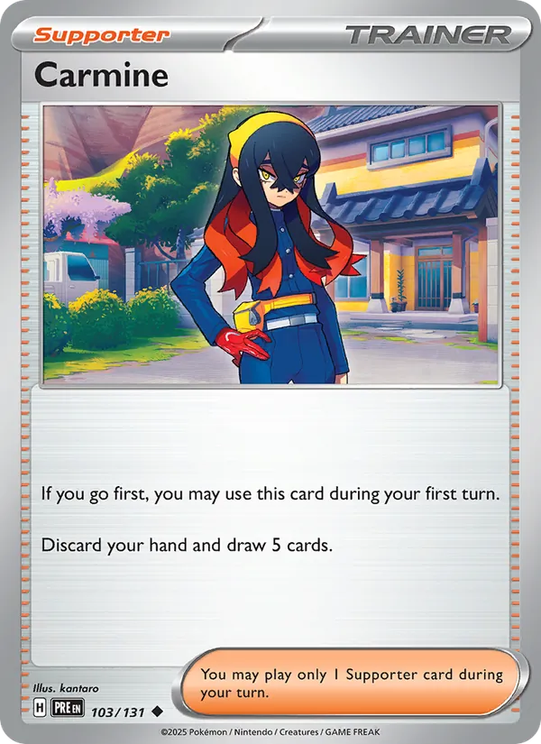 Carmine — Prismatic Evolutions #103 (Pokémon TCG card)