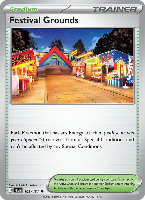 Festival Grounds — Prismatic Evolutions #108 (Pokémon TCG card)
