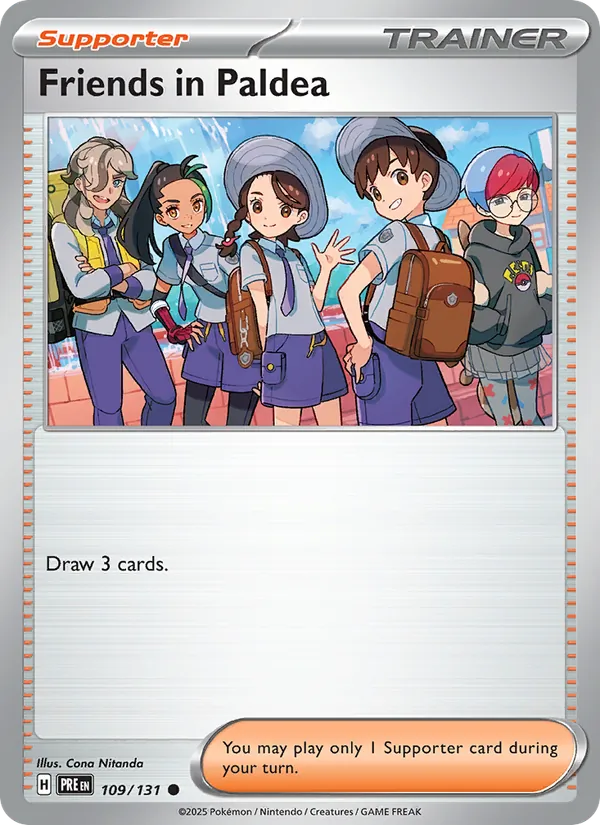 Friends in Paldea — Prismatic Evolutions #109 (Pokémon TCG card)
