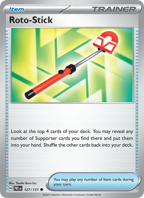Roto-Stick — Prismatic Evolutions #127 (Pokémon TCG card)