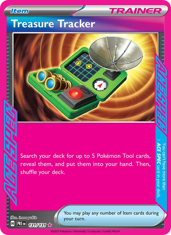 Treasure Tracker — Prismatic Evolutions #131 (Pokémon TCG card)