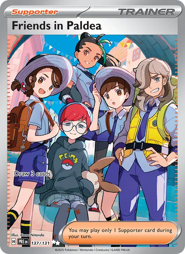 Friends in Paldea — Prismatic Evolutions #137 (Pokémon TCG card)