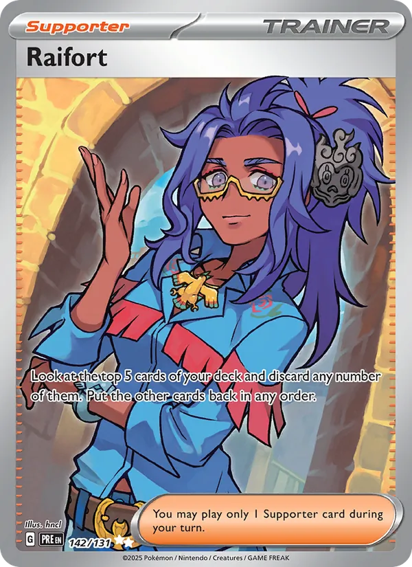 Raifort — Prismatic Evolutions #142 (Pokémon TCG card)